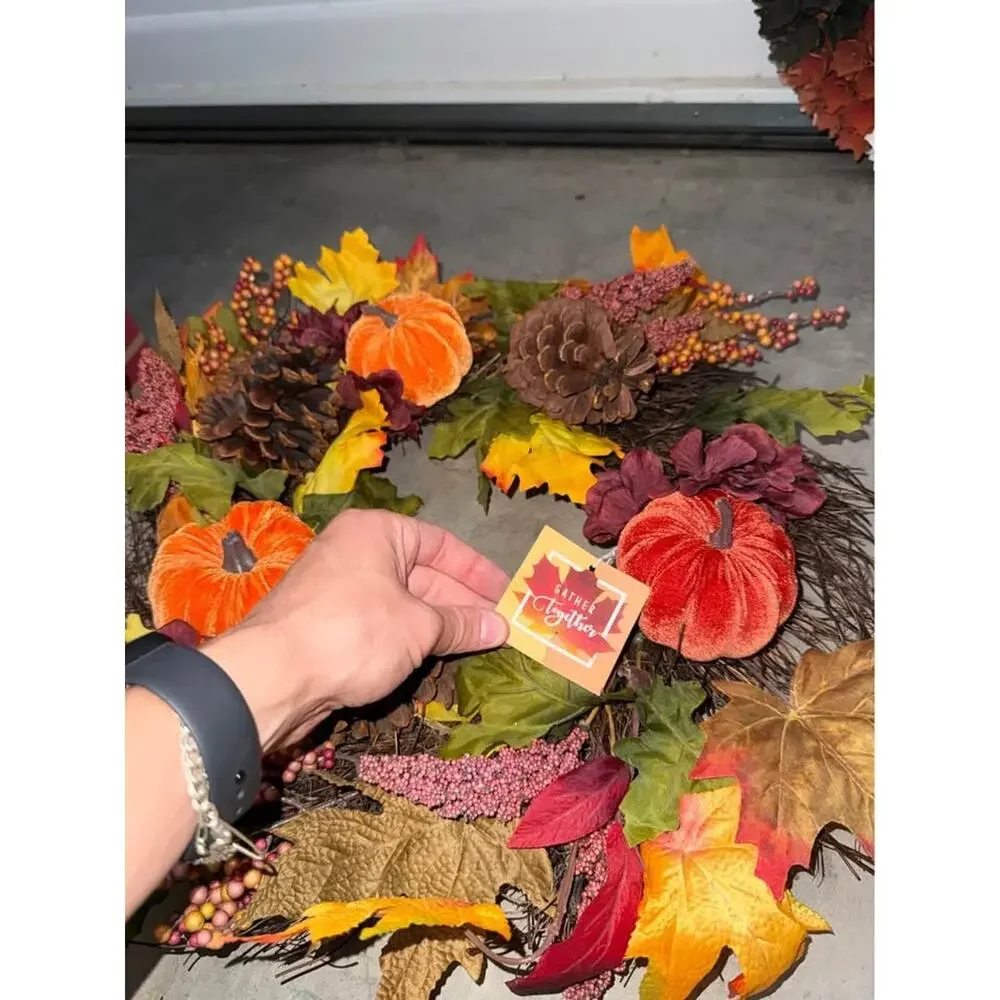 5 Assorted Holiday and Seasonal Wreaths